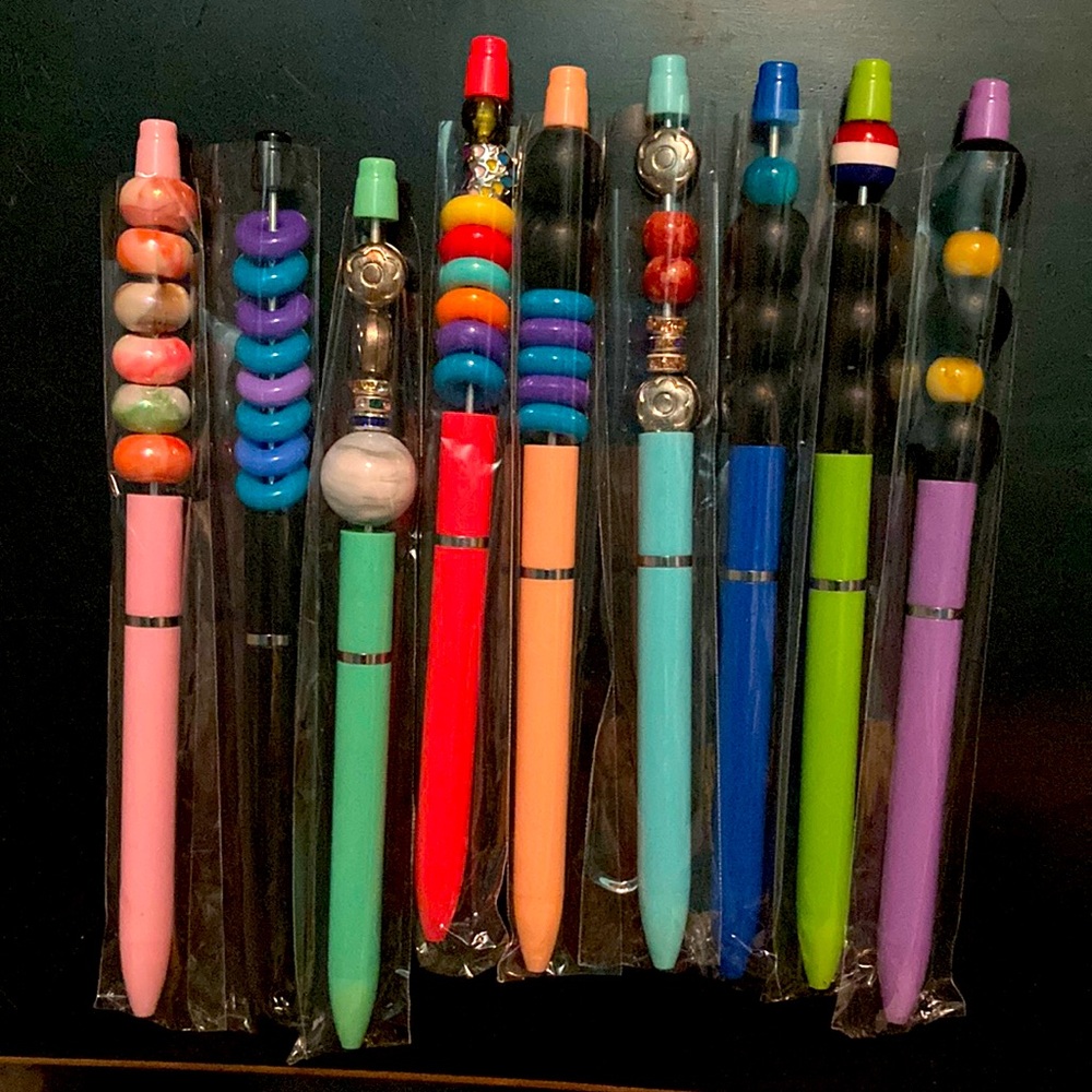 Beaded pens
